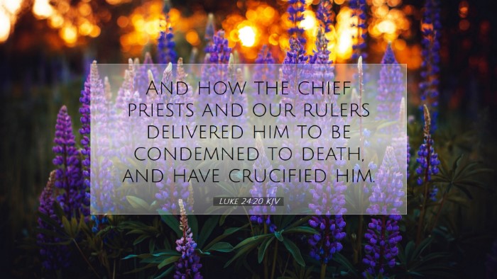 Picture 07 - Luke 24:20 KJV Desktop Wallpaper - And how the chief priests and our rulers - Desktop Bible Verse Wallpaper
