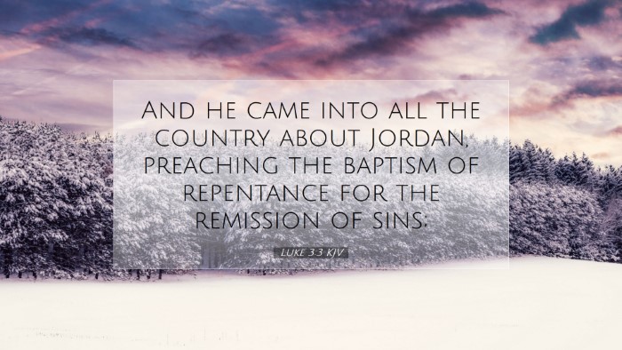 Picture 07 - Luke 3:3 KJV Desktop Wallpaper - And he came into all the country about Jordan, - Desktop Bible Verse Wallpaper