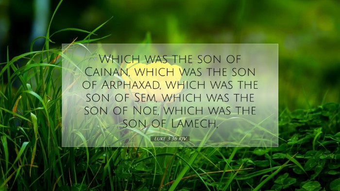 Picture 07 - Luke 3:36 KJV Desktop Wallpaper - Which was the son of Cainan, which was the son of - Desktop Bible Verse Wallpaper
