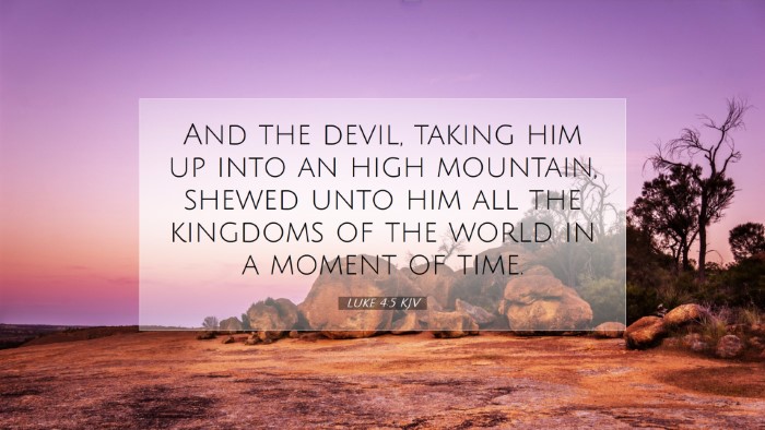 Picture 07 - Luke 4:5 KJV Desktop Wallpaper - And the devil, taking him up into an high - Desktop Bible Verse Wallpaper