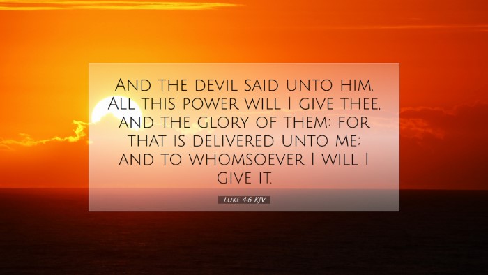 Picture 07 - Luke 4:6 KJV Desktop Wallpaper - And the devil said unto him, All this power will - Desktop Bible Verse Wallpaper