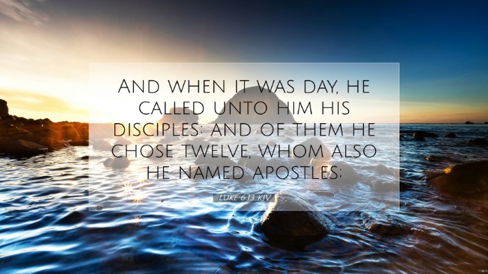 Picture 07 - Luke 6:13 KJV Desktop Wallpaper - And when it was day, he called unto him his - Desktop Bible Verse Wallpaper