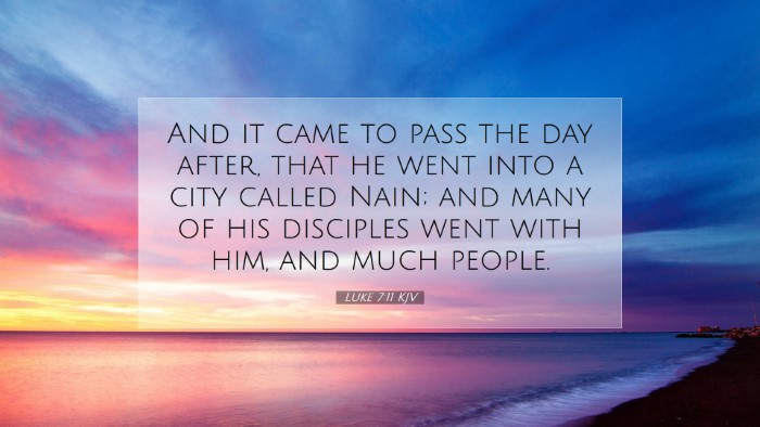 Picture 07 - Luke 7:11 KJV Desktop Wallpaper - And it came to pass the day after, that he went - Desktop Bible Verse Wallpaper