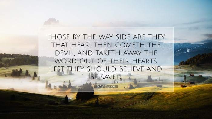 Picture 07 - Luke 8:12 KJV Desktop Wallpaper - Those by the way side are they that hear; then - Desktop Bible Verse Wallpaper