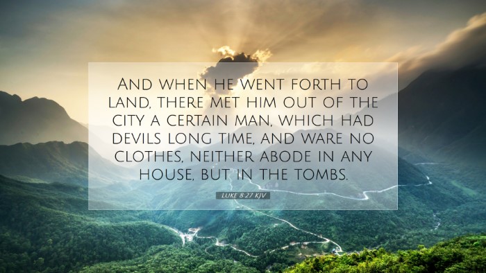 Picture 07 - Luke 8:27 KJV Desktop Wallpaper - And when he went forth to land, there met him out - Desktop Bible Verse Wallpaper