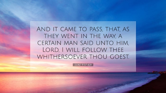 Picture 07 - Luke 9:57 KJV Desktop Wallpaper - And it came to pass, that, as they went in the - Desktop Bible Verse Wallpaper