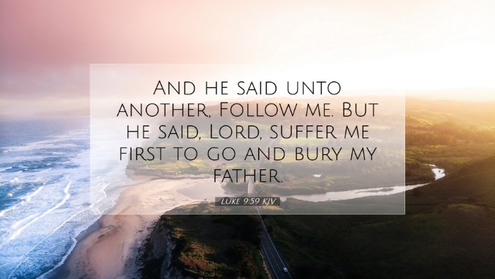 Picture 07 - Luke 9:59 KJV Desktop Wallpaper - And he said unto another, Follow me. But he said, - Desktop Bible Verse Wallpaper