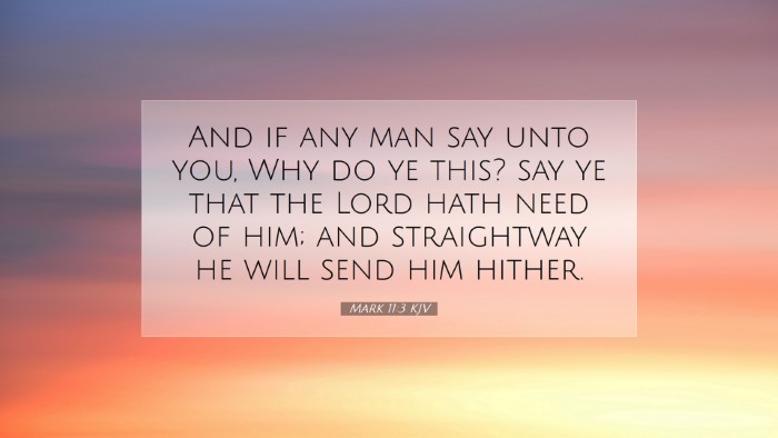 Picture 07 - Mark 11:3 KJV Desktop Wallpaper - And if any man say unto you, Why do ye this? say - Desktop Bible Verse Wallpaper