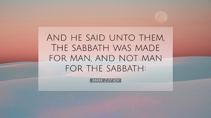 Picture 07 - Mark 2:27 KJV Desktop Wallpaper - And he said unto them, The sabbath was made for - Desktop Bible Verse Wallpaper
