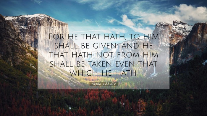 Picture 07 - Mark 4:25 KJV Desktop Wallpaper - For he that hath, to him shall be given: and he - Desktop Bible Verse Wallpaper