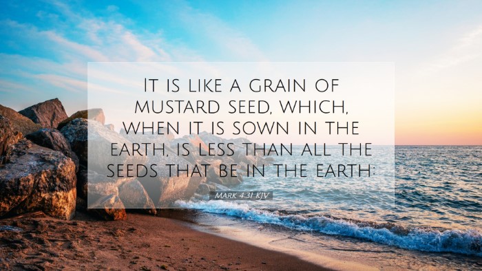 Picture 07 - Mark 4:31 KJV Desktop Wallpaper - It is like a grain of mustard seed, which, when - Desktop Bible Verse Wallpaper