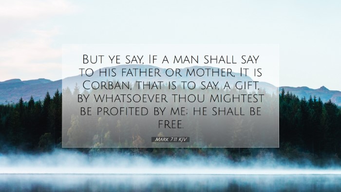 Picture 07 - Mark 7:11 KJV Desktop Wallpaper - But ye say, If a man shall say to his father or - Desktop Bible Verse Wallpaper