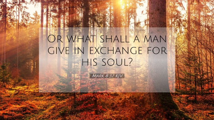 Picture 07 - Mark 8:37 KJV Desktop Wallpaper - Or what shall a man give in exchange for his - Desktop Bible Verse Wallpaper