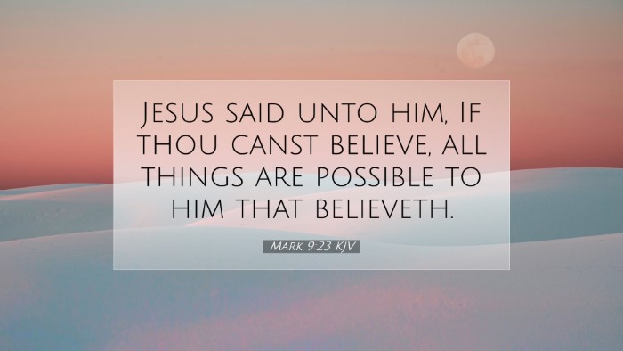 Picture 07 - Mark 9:23 KJV Desktop Wallpaper - Jesus said unto him, If thou canst believe, all - Desktop Bible Verse Wallpaper