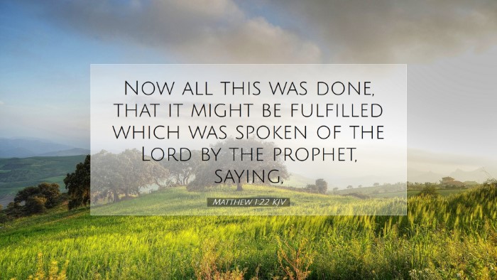 Picture 07 - Matthew 1:22 KJV Desktop Wallpaper - Now all this was done, that it might be fulfilled - Desktop Bible Verse Wallpaper