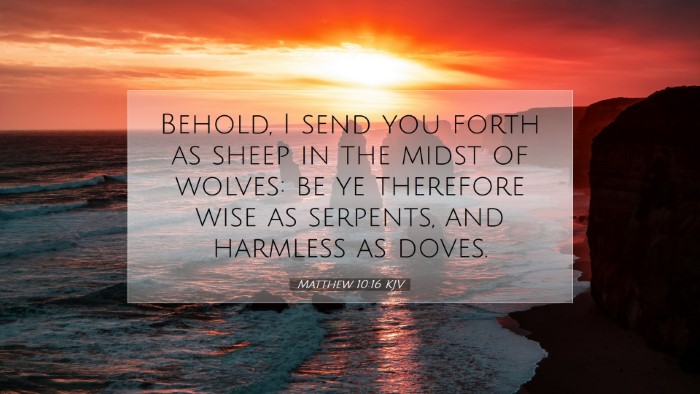 Picture 07 - Matthew 10:16 KJV Desktop Wallpaper - Behold, I send you forth as sheep in the midst of - Desktop Bible Verse Wallpaper