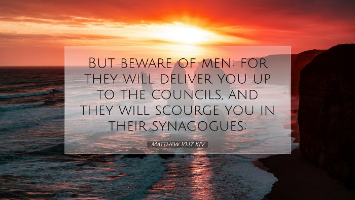 Picture 07 - Matthew 10:17 KJV Desktop Wallpaper - But beware of men: for they will deliver you up - Desktop Bible Verse Wallpaper