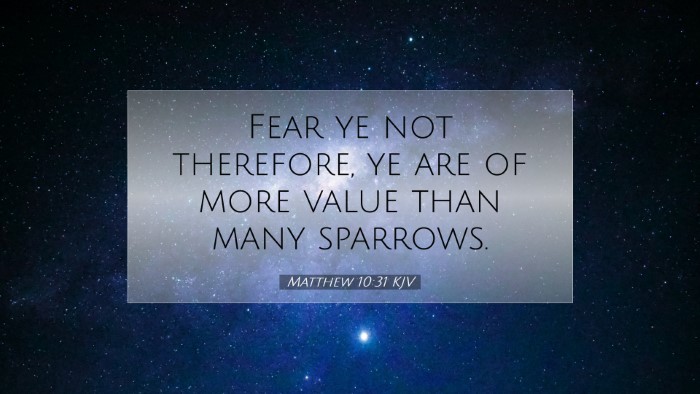 Picture 07 - Matthew 10:31 KJV Desktop Wallpaper - Fear ye not therefore, ye are of more value than - Desktop Bible Verse Wallpaper