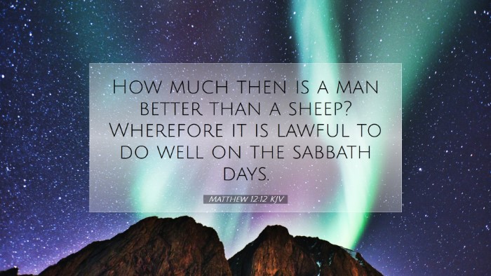 Picture 07 - Matthew 12:12 KJV Desktop Wallpaper - How much then is a man better than a sheep? - Desktop Bible Verse Wallpaper