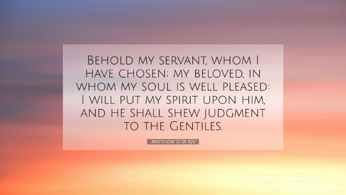 Picture 07 - Matthew 12:18 KJV Desktop Wallpaper - Behold my servant, whom I have chosen; my - Desktop Bible Verse Wallpaper