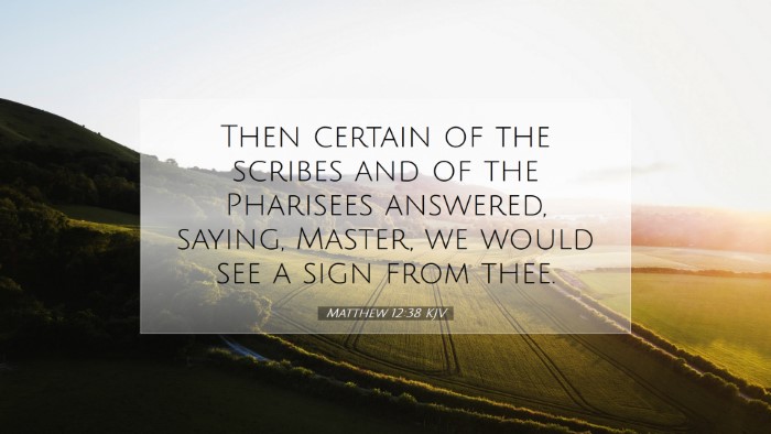 Picture 07 - Matthew 12:38 KJV Desktop Wallpaper - Then certain of the scribes and of the Pharisees - Desktop Bible Verse Wallpaper