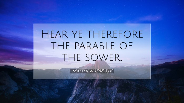 Picture 07 - Matthew 13:18 KJV Desktop Wallpaper - Hear ye therefore the parable of the - Desktop Bible Verse Wallpaper