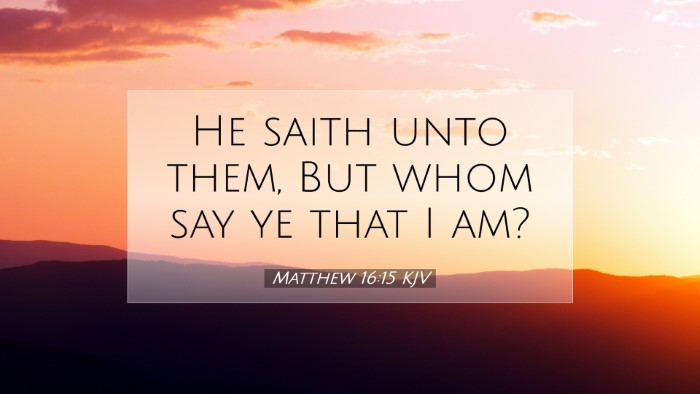 Picture 07 - Matthew 16:15 KJV Desktop Wallpaper - He saith unto them, But whom say ye that I - Desktop Bible Verse Wallpaper