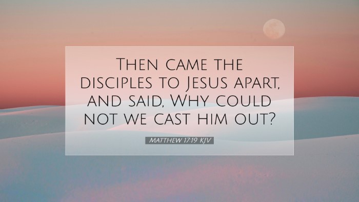 Picture 07 - Matthew 17:19 KJV Desktop Wallpaper - Then came the disciples to Jesus apart, and said, - Desktop Bible Verse Wallpaper