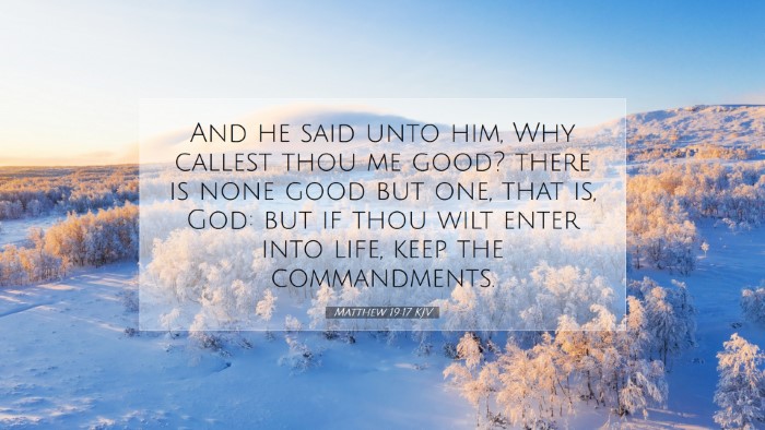 Picture 07 - Matthew 19:17 KJV Desktop Wallpaper - And he said unto him, Why callest thou me good? - Desktop Bible Verse Wallpaper