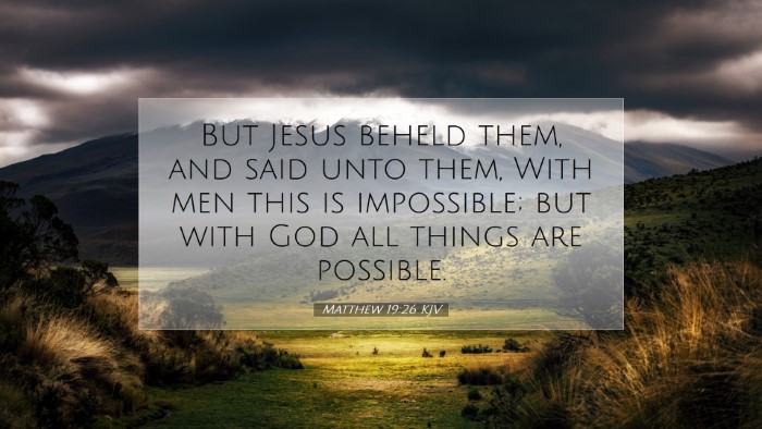 Picture 07 - Matthew 19:26 KJV Desktop Wallpaper - But Jesus beheld them, and said unto them, With - Desktop Bible Verse Wallpaper