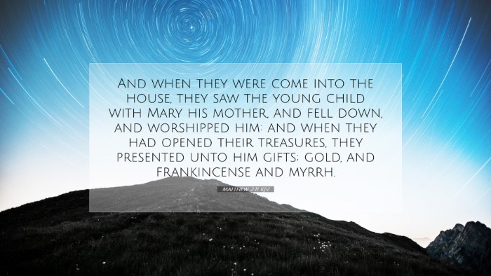 Picture 07 - Matthew 2:11 KJV Desktop Wallpaper - And when they were come into the house, they saw - Desktop Bible Verse Wallpaper