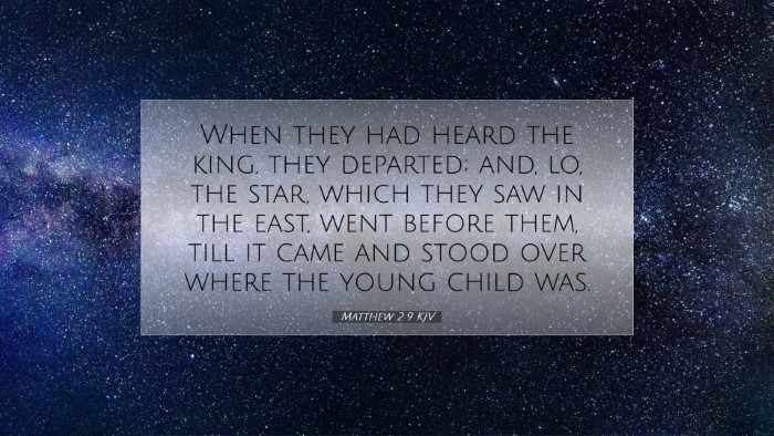 Picture 07 - Matthew 2:9 KJV Desktop Wallpaper - When they had heard the king, they departed; and, - Desktop Bible Verse Wallpaper