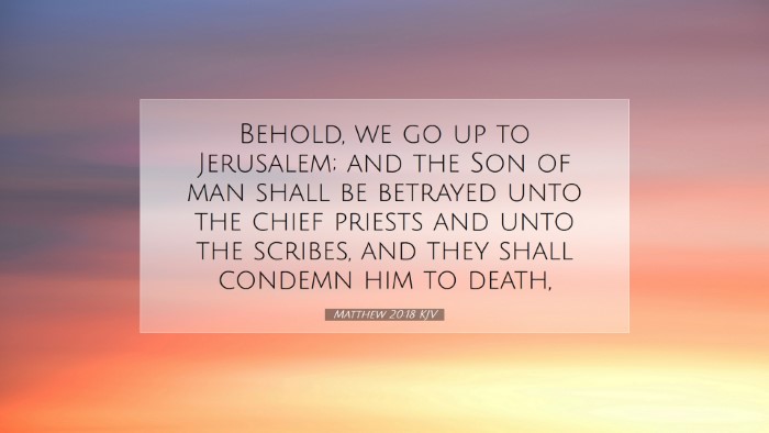 Picture 07 - Matthew 20:18 KJV Desktop Wallpaper - Behold, we go up to Jerusalem; and the Son of man - Desktop Bible Verse Wallpaper