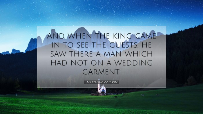 Picture 07 - Matthew 22:11 KJV Desktop Wallpaper - And when the king came in to see the guests, he - Desktop Bible Verse Wallpaper