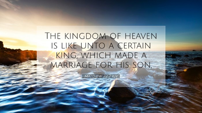 Picture 07 - Matthew 22:2 KJV Desktop Wallpaper - The kingdom of heaven is like unto a certain - Desktop Bible Verse Wallpaper
