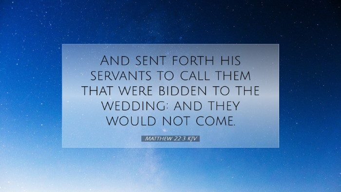 Picture 07 - Matthew 22:3 KJV Desktop Wallpaper - And sent forth his servants to call them that - Desktop Bible Verse Wallpaper