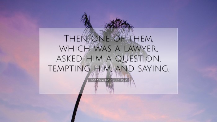 Picture 07 - Matthew 22:35 KJV Desktop Wallpaper - Then one of them, which was a lawyer, asked him a - Desktop Bible Verse Wallpaper