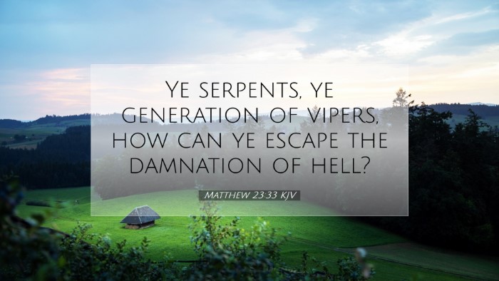 Picture 07 - Matthew 23:33 KJV Desktop Wallpaper - Ye serpents, ye generation of vipers, how can ye - Desktop Bible Verse Wallpaper
