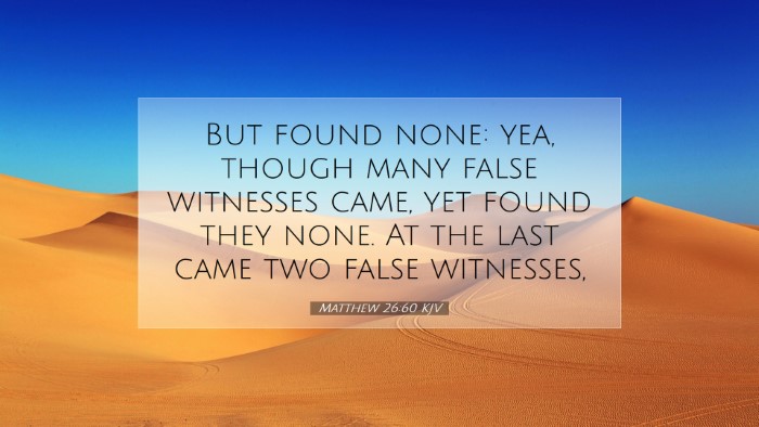 Picture 07 - Matthew 26:60 KJV Desktop Wallpaper - But found none: yea, though many false witnesses - Desktop Bible Verse Wallpaper