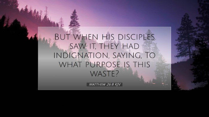 Picture 07 - Matthew 26:8 KJV Desktop Wallpaper - But when his disciples saw it, they had - Desktop Bible Verse Wallpaper