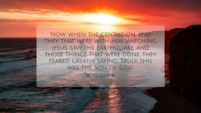 Picture 07 - Matthew 27:54 KJV Desktop Wallpaper - Now when the centurion, and they that were with - Desktop Bible Verse Wallpaper