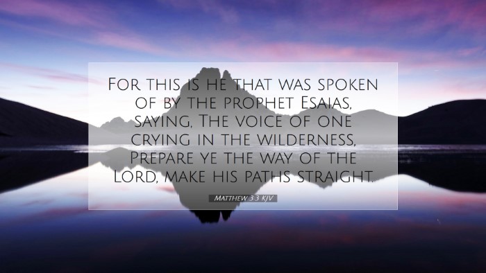 Picture 07 - Matthew 3:3 KJV Desktop Wallpaper - For this is he that was spoken of by the prophet - Desktop Bible Verse Wallpaper