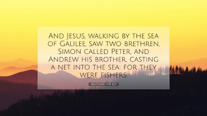Picture 07 - Matthew 4:18 KJV Desktop Wallpaper - And Jesus, walking by the sea of Galilee, saw two - Desktop Bible Verse Wallpaper