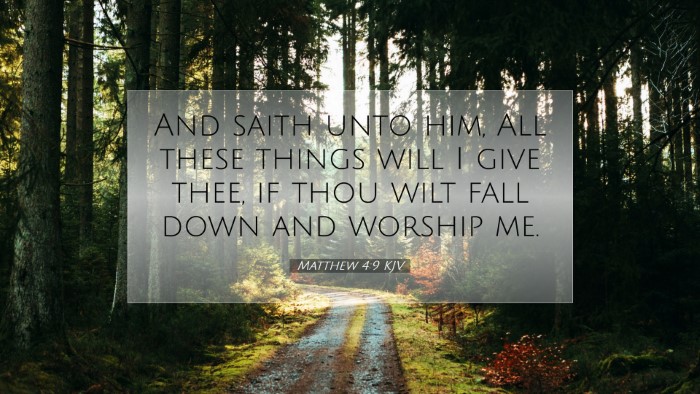 Picture 07 - Matthew 4:9 KJV Desktop Wallpaper - And saith unto him, All these things will I give - Desktop Bible Verse Wallpaper