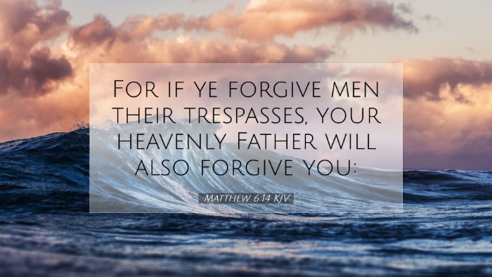 Picture 07 - Matthew 6:14 KJV Desktop Wallpaper - For if ye forgive men their trespasses, your - Desktop Bible Verse Wallpaper