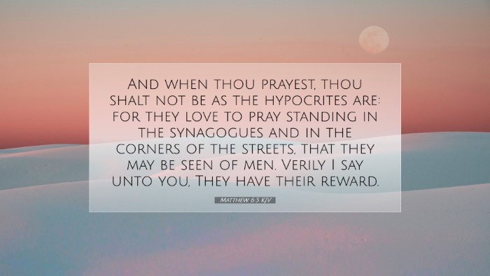 Picture 07 - Matthew 6:5 KJV Desktop Wallpaper - And when thou prayest, thou shalt not be as the - Desktop Bible Verse Wallpaper