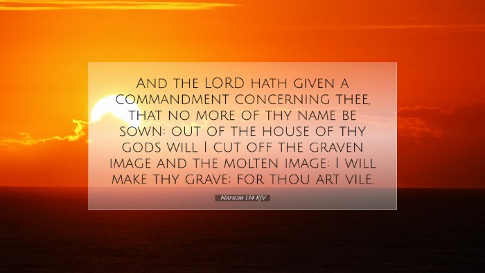 Picture 07 - Nahum 1:14 KJV Desktop Wallpaper - And the LORD hath given a commandment concerning - Desktop Bible Verse Wallpaper