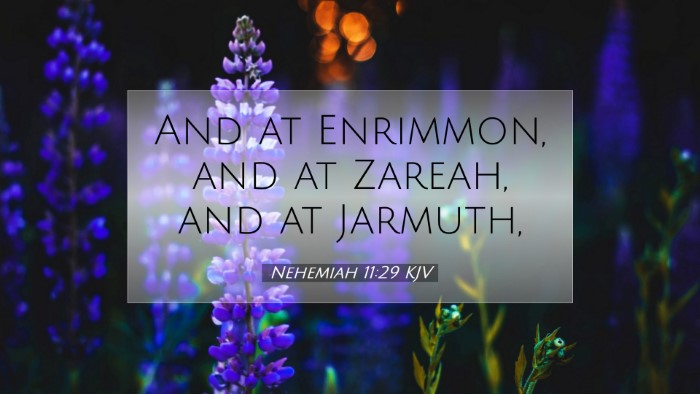 Picture 07 - Nehemiah 11:29 KJV Desktop Wallpaper - And at Enrimmon, and at Zareah, and at - Desktop Bible Verse Wallpaper