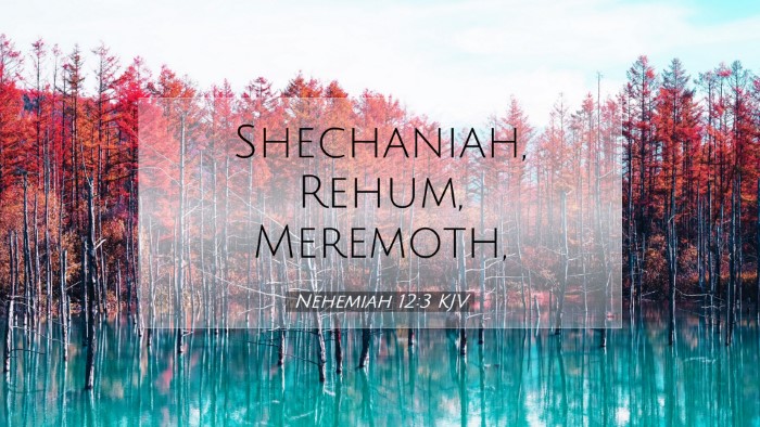 Picture 07 - Nehemiah 12:3 KJV Desktop Wallpaper - Shechaniah, Rehum, - Desktop Bible Verse Wallpaper