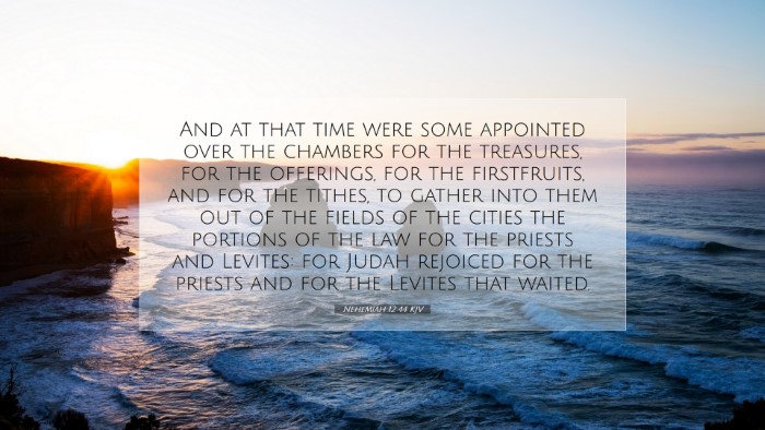 Picture 07 - Nehemiah 12:44 KJV Desktop Wallpaper - And at that time were some appointed over the - Desktop Bible Verse Wallpaper